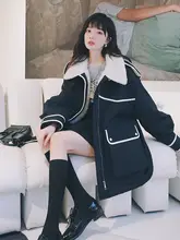 上品なデザインのパーカージャケット【冬用・加熱・防寒・女性用】