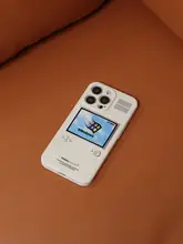 スマホケース ソフトシリコン レトロパソコン柄 アートデザイン ヴィンテージ iPhone Pro Max対応