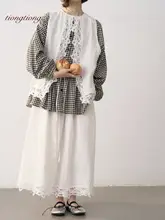 レース刺繍ベスト レーススカート セットアップ ホワイト 痩せ見え デザイン性 秋