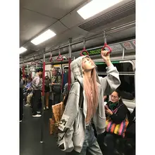アメリカンレトロ風 フード付きプリントパーカー【ユニセックス・ゆったりデザイン・カジュアル】