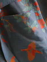 純綿ダブルガーゼ製バスローブ【春秋用・吸水性・和式デザイン・薄手】