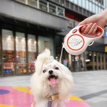 リード 犬 猫 反射織物 自動伸縮 防爆 大中小型