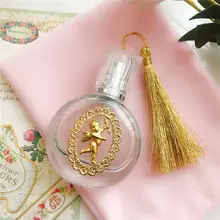 フランス風アンティーク香水瓶【天使デザイン・真鍮製・クリスタルガラス・25ML・100ML用】