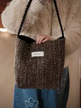 バケットバッグ ショルダーバッグ レディース 帆布 ブラウン 大容量 着回し 通勤 オフィスカジュアル ギフト 秋冬