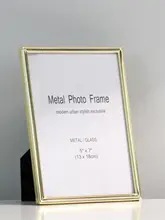 モダンなアルミ合金フォトフレーム【おしゃれなデザイン・壁掛け・卓上用】