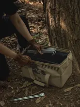 キャンプ用ハードウェア収納バッグ【テントアクセサリー・トンネル用・軽量】（セットアップ対応）