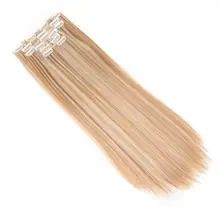 長髪用クリップ式ウィッグ【自然なストレート・極上の柔らかさ・無痕タイプ】