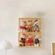壁掛けぬいぐるみディスプレイケース【透明・毛布製・おもちゃ収納用】