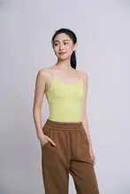 スポーツタンクトップ【夏用・キャミソール・胸パッド付き・ヨガ・フィットネス・ランニング用】