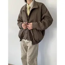韓国風レトロなデザインのジャケット【春用・高街スタイル・工事服風】（セットアップ対応）