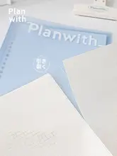 リングノート B5 着脱式 書きやすい おしゃれ 学生用 受験勉強 メモ帳 「Planwith」