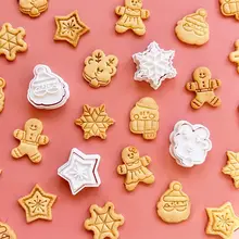 可愛いクリスマスデコレーション！ジンジャーブレッド人型＆雪の結晶型クッキー型【子供向け・ベーカリー用品】