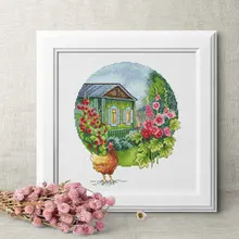 農家風 刺繍キット【シンプル・初心者向け・リビング・ダイニング用】
