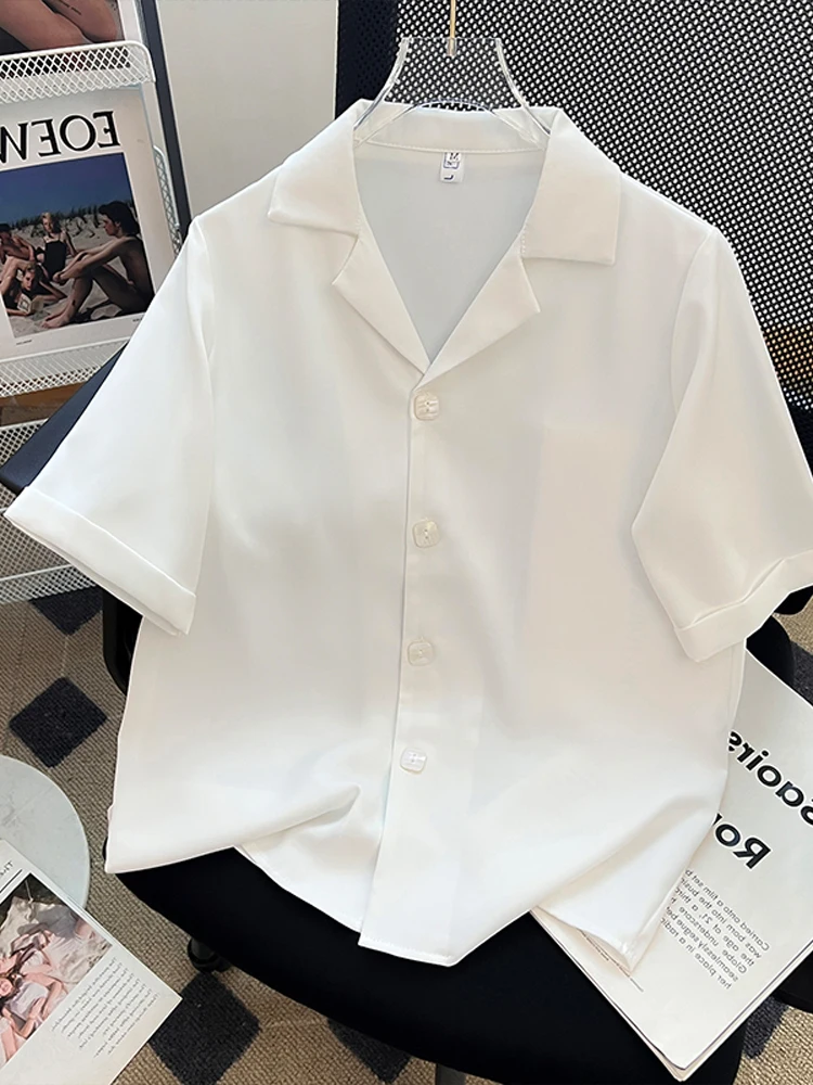 白色シフォン短袖ブラウス【Vネック・ビジネス通勤対応】：法式スタイルのビジネスシーンで活躍する通勤ブラウスとは