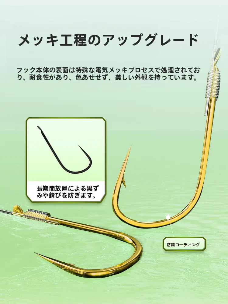 手作りダブルフック釣り鈎：バス釣り用の有刺・無刺対応設計が実用性を実現