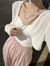 杏色アイスシルクニットカーディガン【夏用・薄手・日焼け防止・ノースリーブトップス】（セットアップ対応）