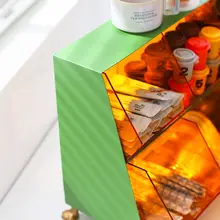 デスクトップカプセルコーヒー収納ボックス 多機能引き出し収納ラック 小物置きラック 多層ラック
