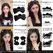 リボンデザインのカワイイヘアピン【おしゃれな耳元・サイドバング用】