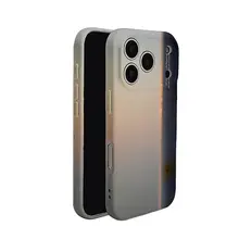 現代アート風デザインの二合一スマホケース【夕日モチーフ・iPhone対応】