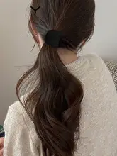 耐久性に優れたブラックヘアゴム【高弾力・髪を傷めない】