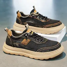 通気性のある薄手のメンズシューズ【夏用・防臭メッシュ・軽量・カジュアル】