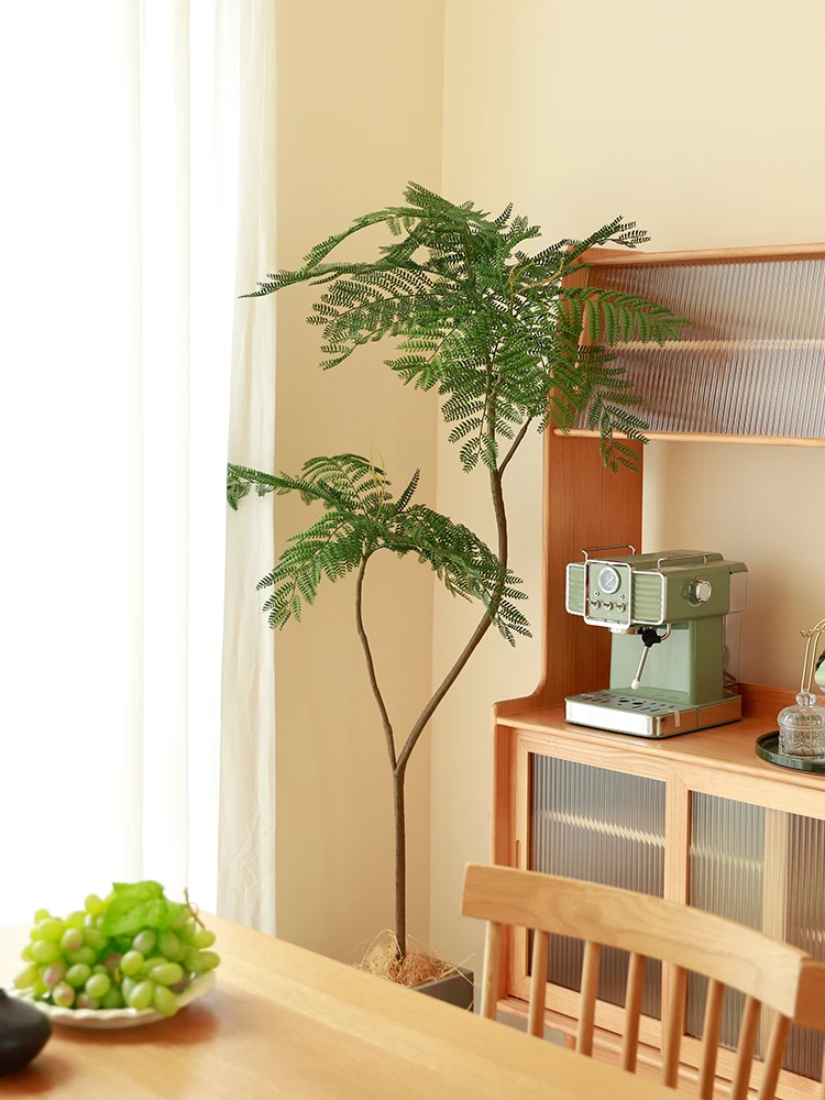 韓国インテリアを再現｜カフェ風部屋の作り方　洗面器と植木鉢の組み合わせで実現