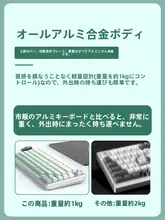 75キーアルミ製メカニカルキーボード【有線・タマイズ対応・ゲーミング・オフィス用】