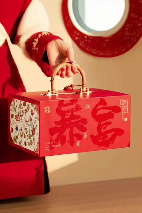 高級手提げボックス【贈り物用・新年・お菓子や焼き菓子用】（セットアップ対応）