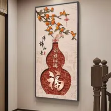 新中式の玄関用装飾画【百福図・廊下用・幸運の意味を持つ】