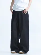 デニムパンツ レディース アメカジ ヴィンテージ ワイド ストレート ゆったり フルレングス デザイン性 着回し 上質