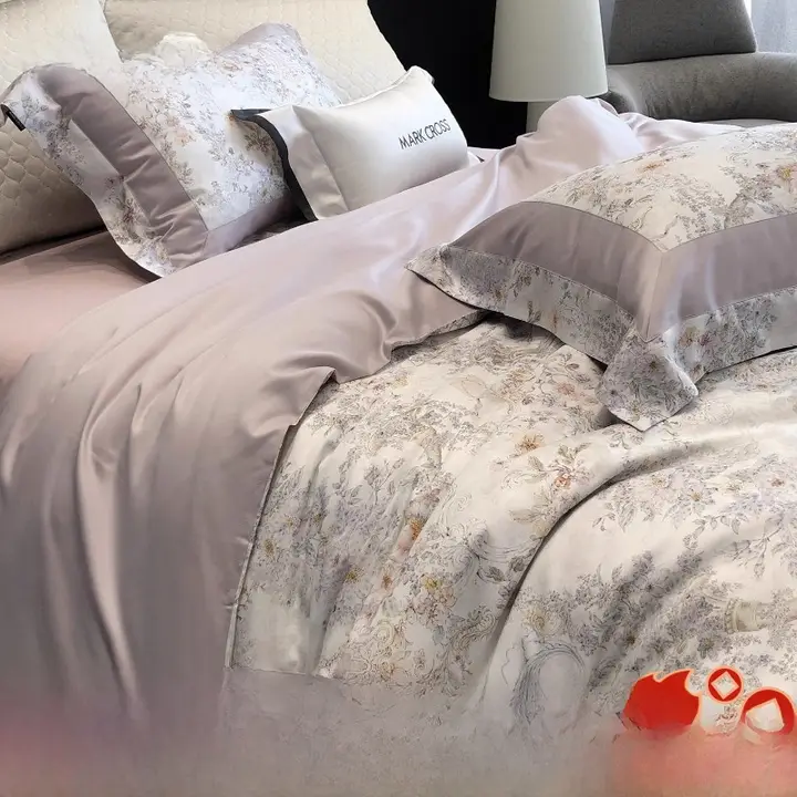 極上の柔らかさの天絲棉磨毛製四点セット【厚手・保温性・秋冬用】（セットアップ対応）