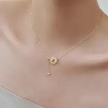 S925純銀と和田玉のタッセルネックレス【女性用・高級感あるデザイン・鎖骨にフィット】