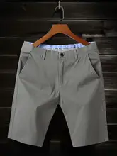 高級コットン製 夏用ストレッチ五分丈パンツ【通気性・キレイめデザイン】