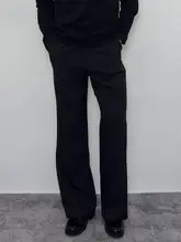 春夏向け薄手クール感のある抗皺ストレートカジュアルパンツ【男性用・単プリーツ・ゆったりフィット】