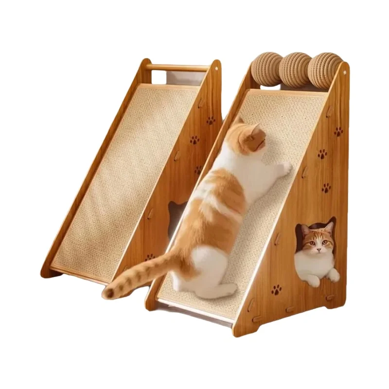 猫用立式麻製爪研ぎボード【耐久性・ソファ保護・キャットタワー対応】