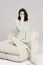 極上の柔らかさのフィット感あるパジャマ【春夏用・薄手・外出可・二重デザイン】（セットアップ対応）