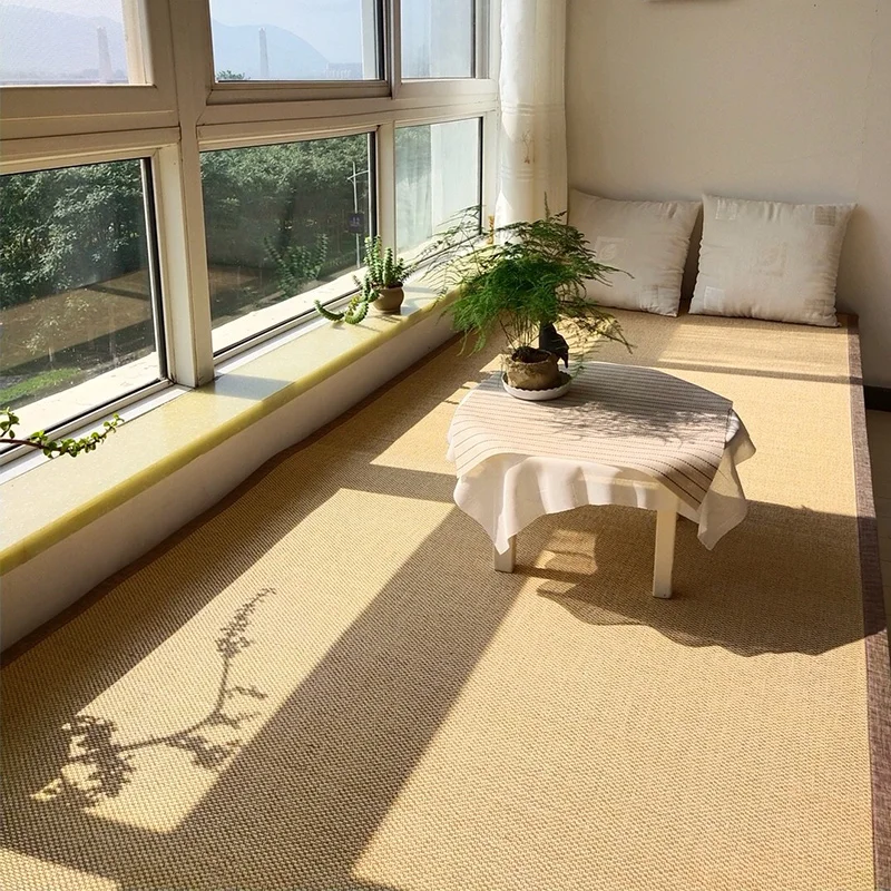 竹編の窓辺マット：和室に最適な夏用日式ラグの実用性と耐久性解析