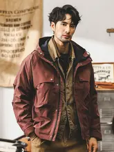アメリカンビンテージ工装ジャケット【春秋用・軽量・メンズ・ゆったりシルエット】