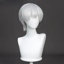コスプレ用 シルバーの短髪ウィッグ【軽やかな毛先・石紀元風・カジュアルスタイル】