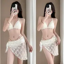 セクシーなビキニ水着【分体・韓国風・ストラップ付き・女性用】（セットアップ対応）