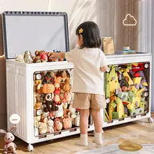 子供用おもちゃ収納ボックス【大容量・ふた付き・衣類整理にも便利】