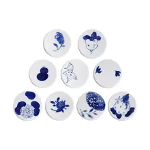 景徳鎮手描き青花柄箸置き【陶器製・美しいデザイン】