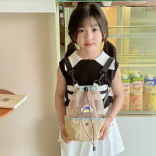 巾着バックパックメッシュ兼用子供旅行