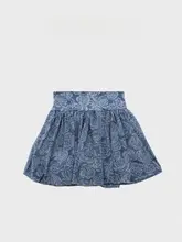 レトロデニム風の魅力的なシームレスワンピース水着【肩出し・リゾート用】