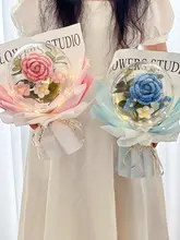 手編み毛糸の花束【誕生日や卒業祝に最適・ギフト用】