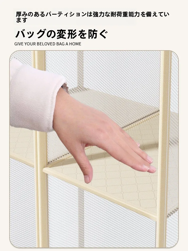 衣類用ハンギング収納ラック：防塵・ポケット付きでクローゼット内の衣類を効率的に収納