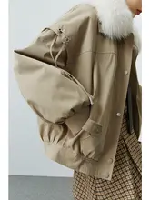 可拆卸ファー付きパーカー【工装デザイン・保温性・冬用】（セットアップ対応）