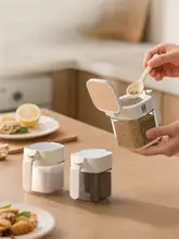 KBH キッチン用シーズニングボトル【密閉式・保存容器・油差し・塩入れ・ブラシ付き】（セットアップ対応）