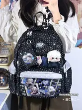 痛バッグ リュック レディース コンパクト 軽量 推しグッズ 通学 ぬいぐるみ