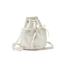 抽紐付きダブルショルダーバッグ【カジュアルデザイン・トートバッグ】